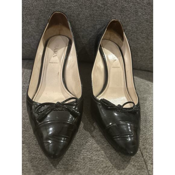 Prada Black Heels Women's size 39 (US 8.5) - Picture 1 of 6